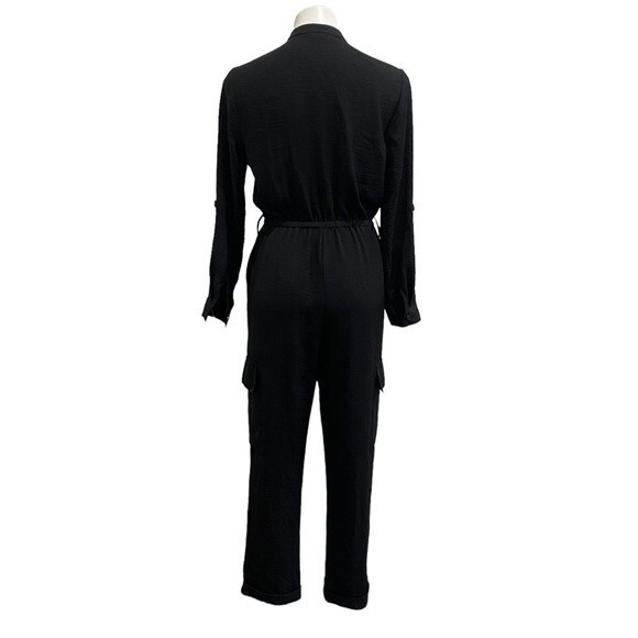 VINCE CAMUTO black jumpsuit romper sz 6 - Picture 9 of 12